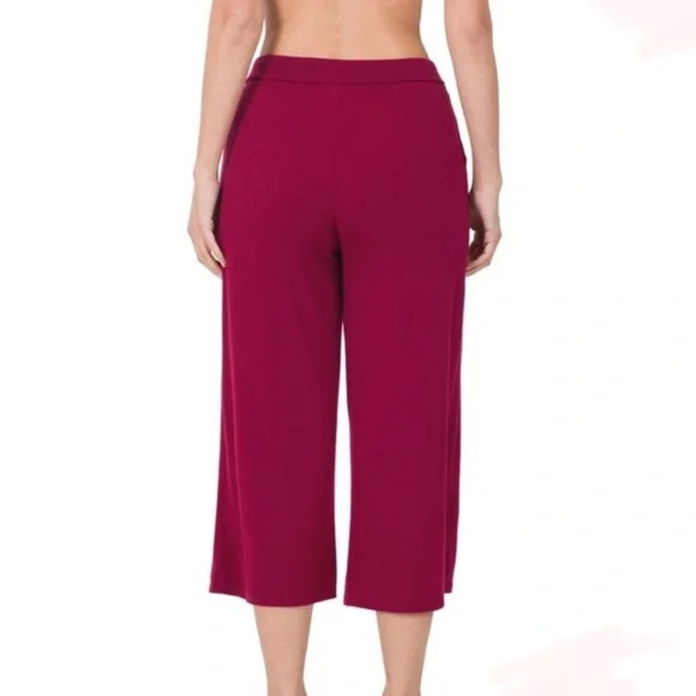 New Cropped Wide Leg Lounge Pants - Picture 3 of 6